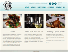 Tablet Screenshot of meditrina-market-cafe.com